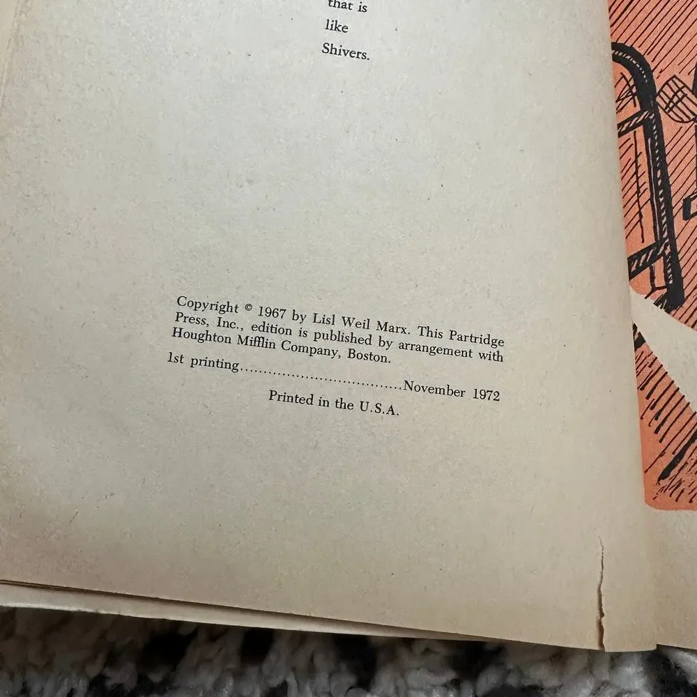 Shivers by Lisl Weil 1967 Paperback Book Case of the Missing Hamburgers